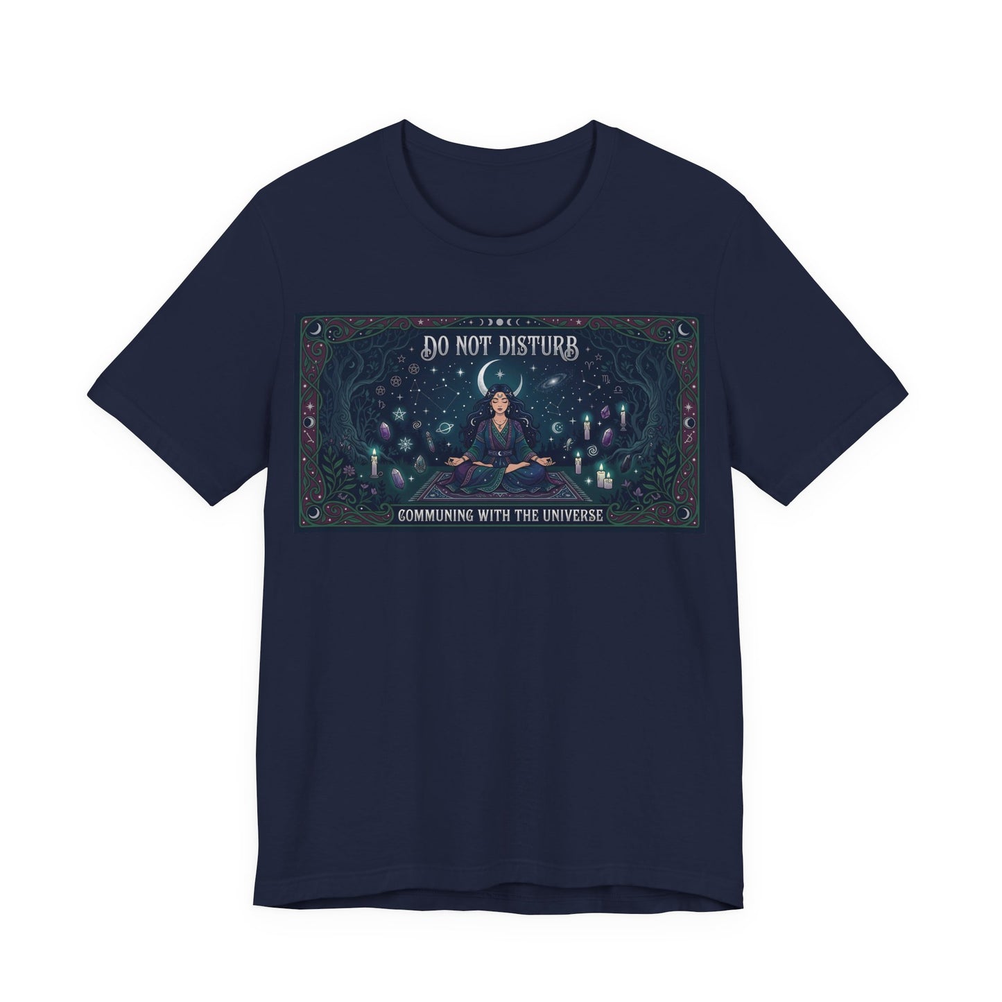 Do Not Disturb Communing With Universe Shirt | Pagan Witch Tee | Spiritual Introvert Gift | Witchcraft Practice Meditation Tshirt