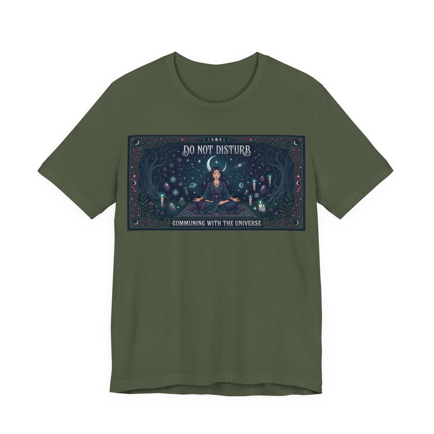 Do Not Disturb Communing With Universe Shirt | Pagan Witch Tee | Spiritual Introvert Gift | Witchcraft Practice Meditation Tshirt