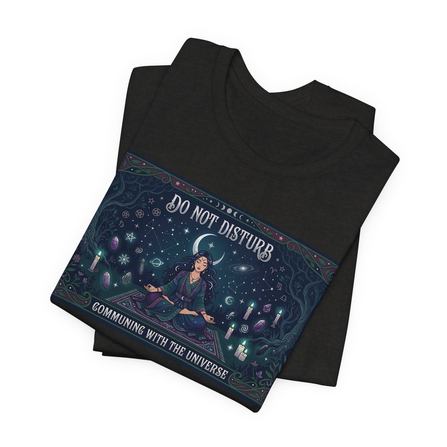Do Not Disturb Communing With Universe Shirt | Pagan Witch Tee | Spiritual Introvert Gift | Witchcraft Practice Meditation Tshirt
