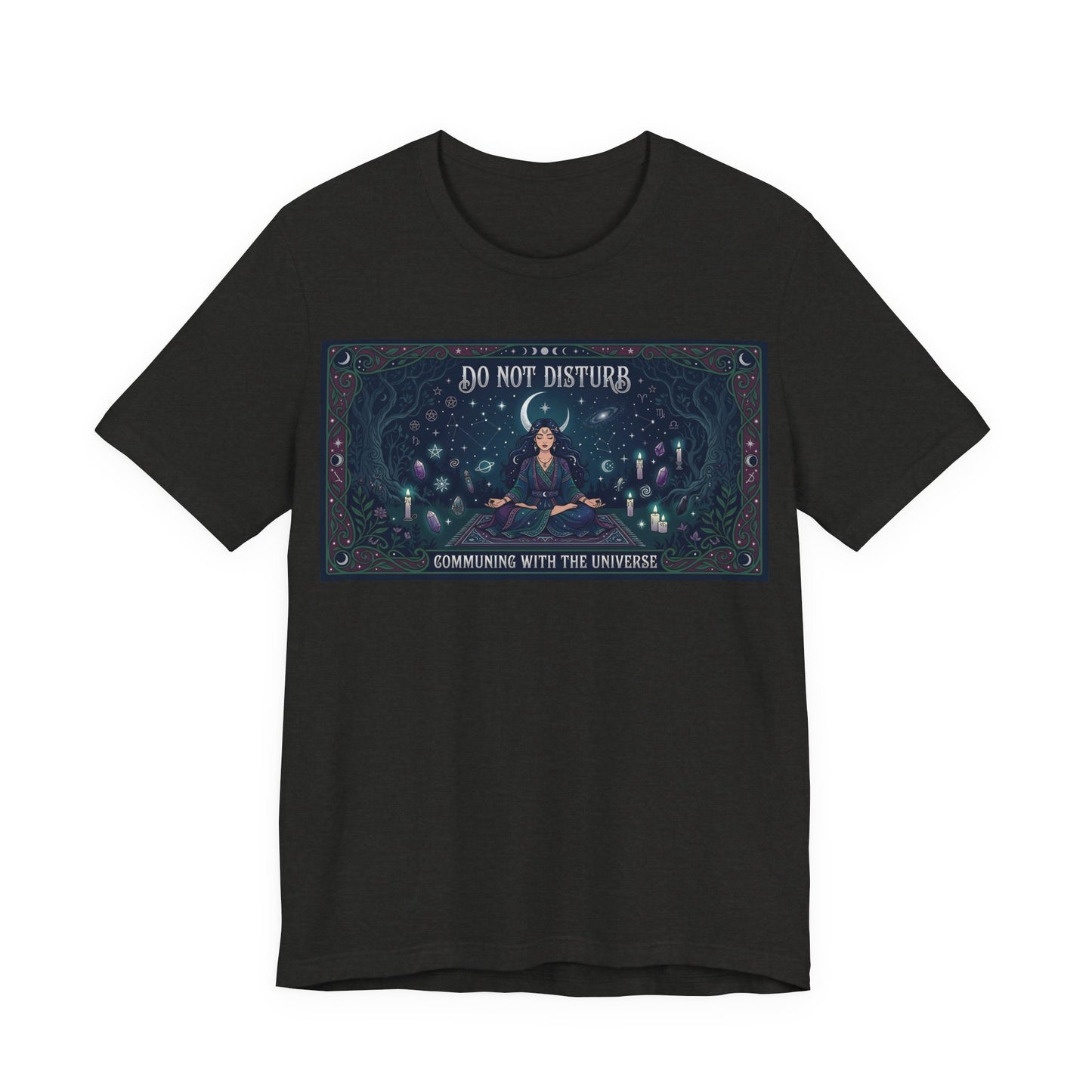 Do Not Disturb Communing With Universe Shirt | Pagan Witch Tee | Spiritual Introvert Gift | Witchcraft Practice Meditation Tshirt