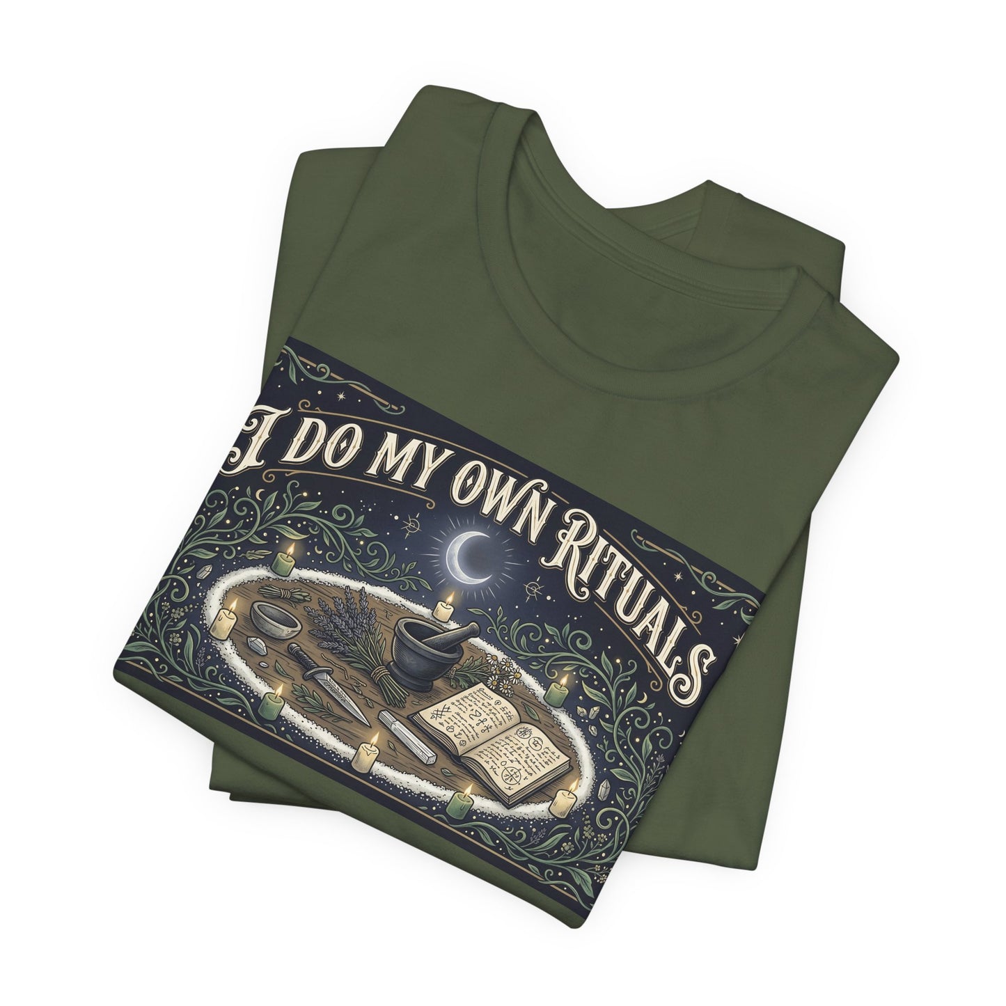 I Do My Own Rituals Shirt | Witchy Pagan Tee | Occult Self Reliance Tshirt | Wiccan Witch Altar Magic Gift | Spiritual Independence Clothing