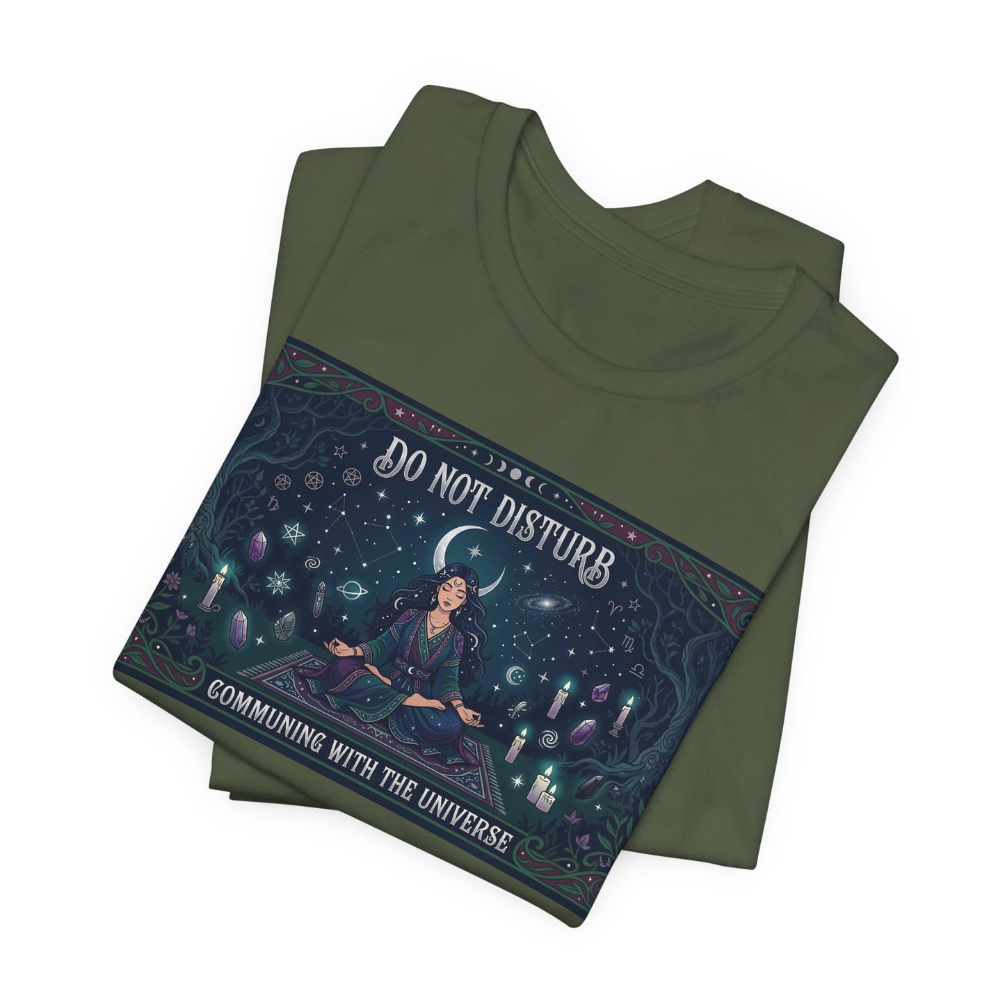 Do Not Disturb Communing With Universe Shirt | Pagan Witch Tee | Spiritual Introvert Gift | Witchcraft Practice Meditation Tshirt
