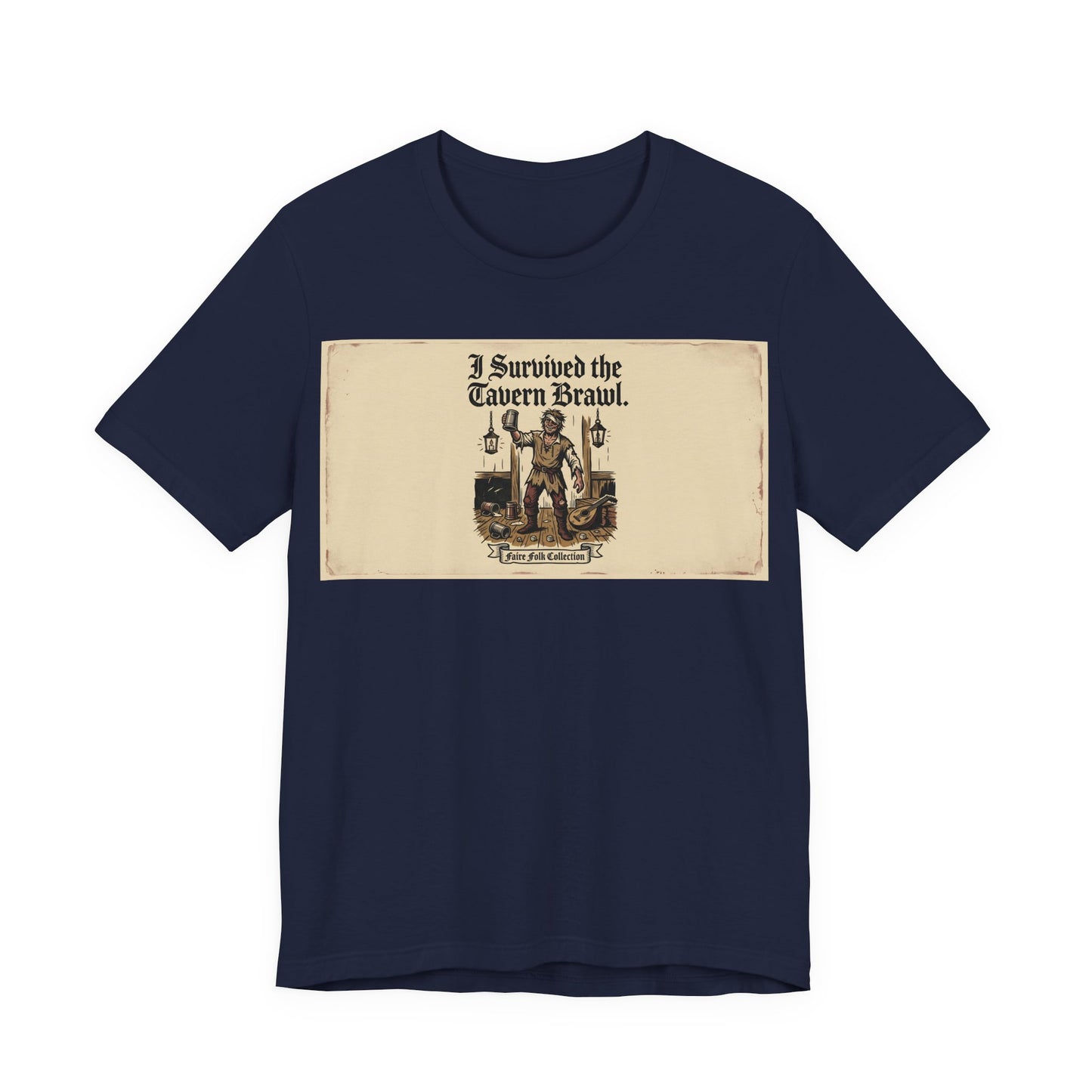 I Survived the Tavern Brawl Shirt | Funny Renaissance Faire Tee | Ren Faire Souvenir Gift | Medieval Festival TTRPG Tshirt