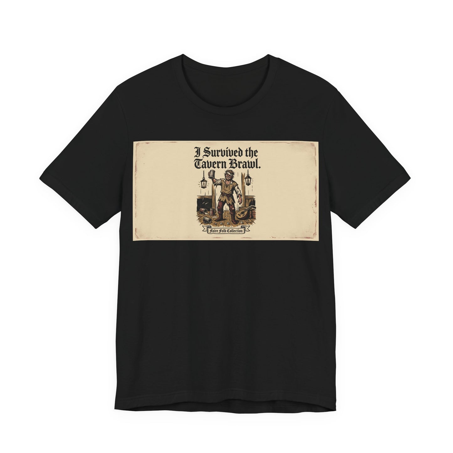 I Survived the Tavern Brawl Shirt | Funny Renaissance Faire Tee | Ren Faire Souvenir Gift | Medieval Festival TTRPG Tshirt