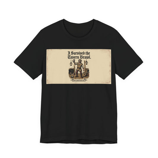 I Survived the Tavern Brawl Shirt | Funny Renaissance Faire Tee | Ren Faire Souvenir Gift | Medieval Festival TTRPG Tshirt