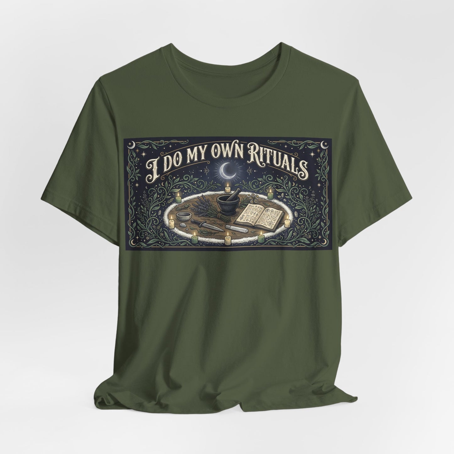 I Do My Own Rituals Shirt | Witchy Pagan Tee | Occult Self Reliance Tshirt | Wiccan Witch Altar Magic Gift | Spiritual Independence Clothing