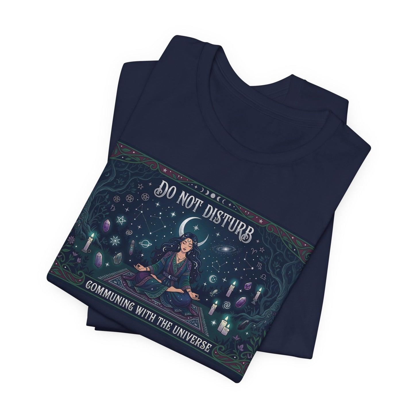Do Not Disturb Communing With Universe Shirt | Pagan Witch Tee | Spiritual Introvert Gift | Witchcraft Practice Meditation Tshirt