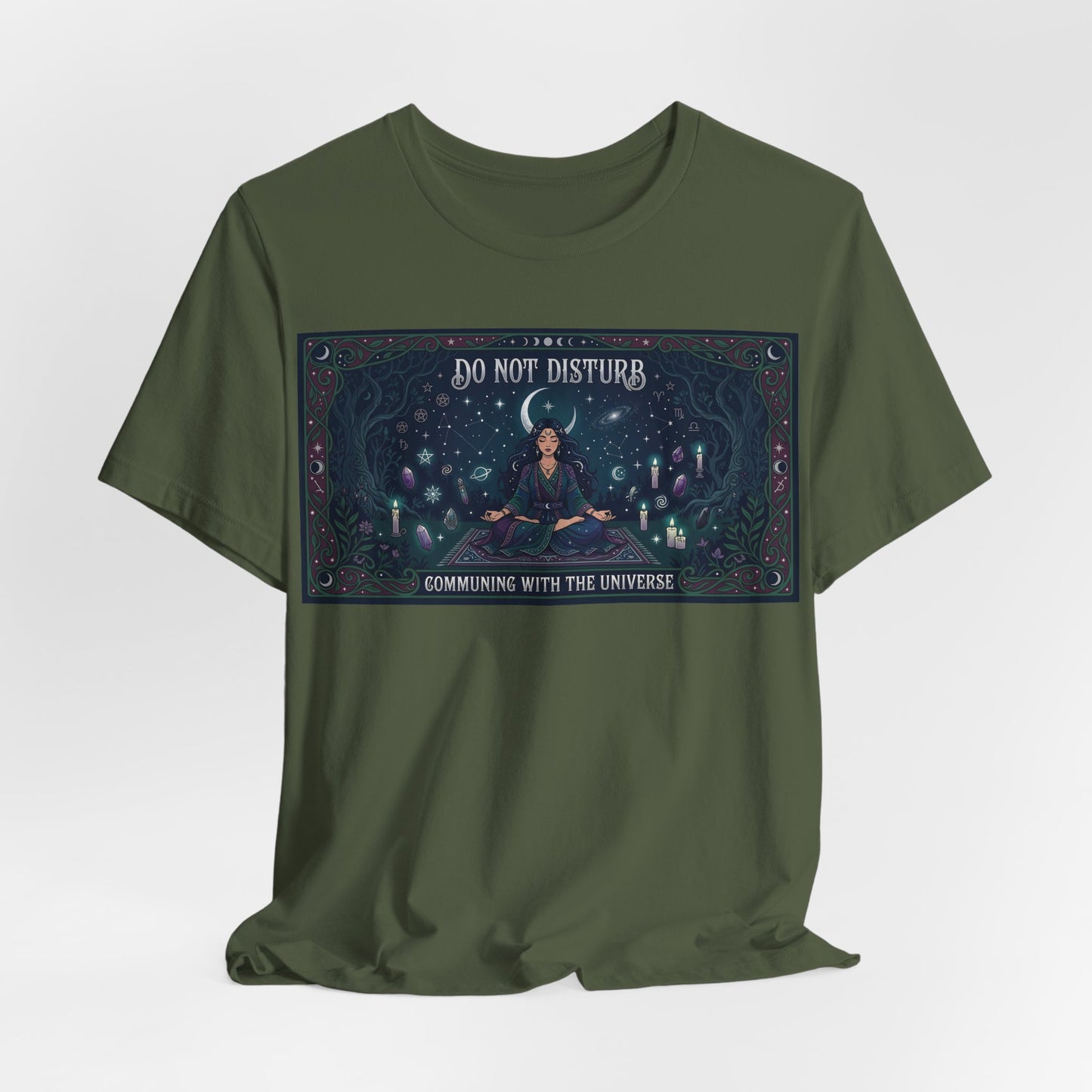 Do Not Disturb Communing With Universe Shirt | Pagan Witch Tee | Spiritual Introvert Gift | Witchcraft Practice Meditation Tshirt