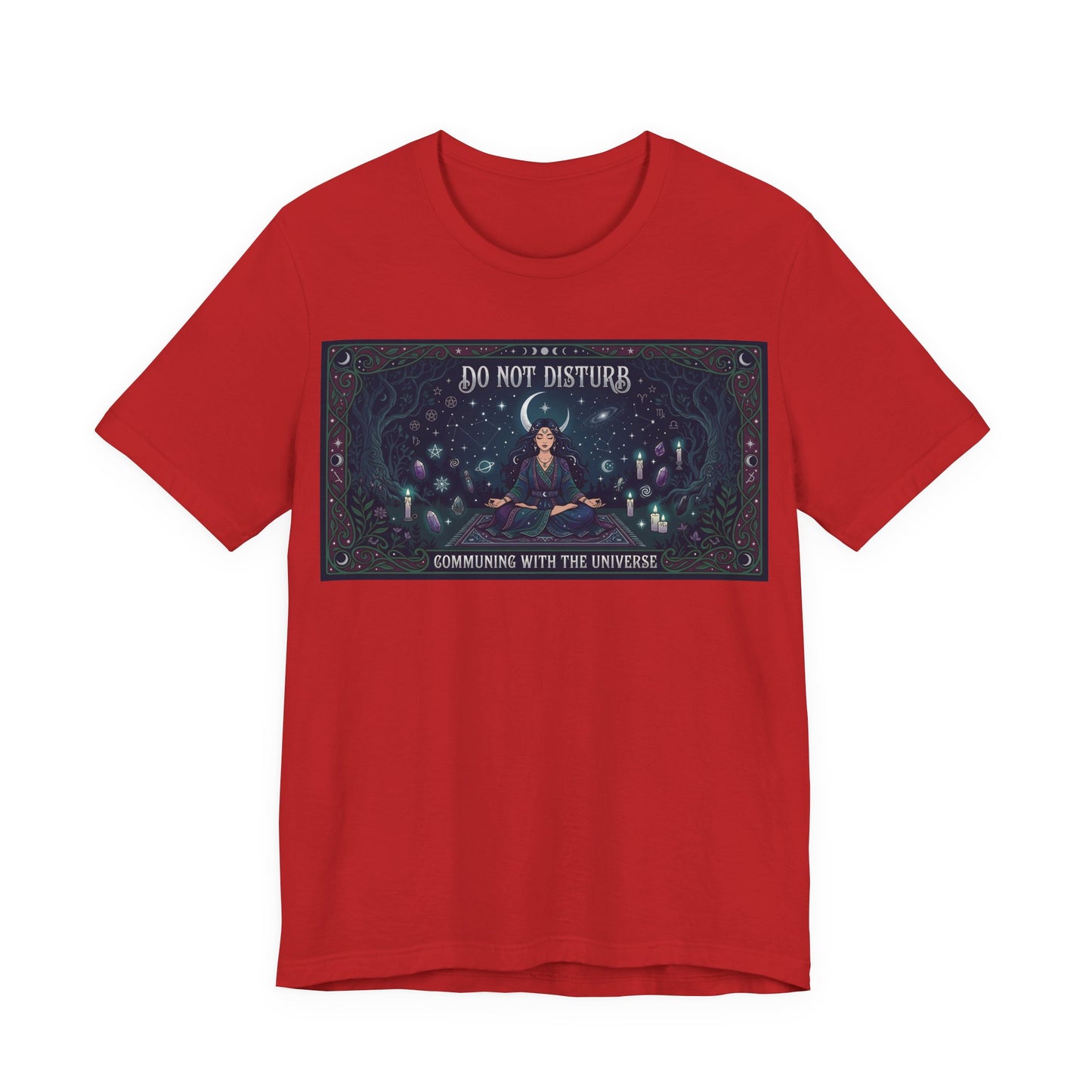 Do Not Disturb Communing With Universe Shirt | Pagan Witch Tee | Spiritual Introvert Gift | Witchcraft Practice Meditation Tshirt