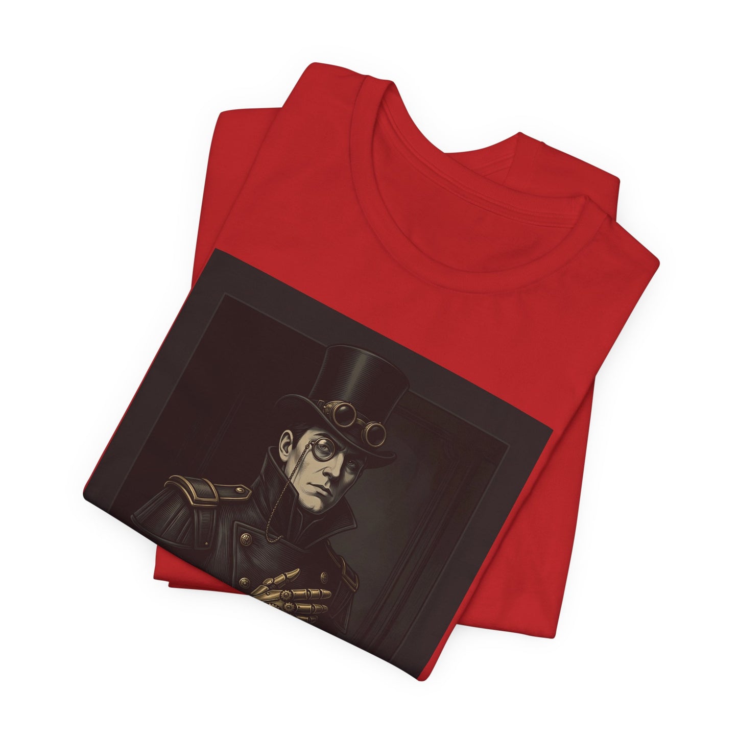 Victorian Villain Energy Shirt | Steampunk Unisex Tee | Goth Dark Academia Gift | Villain Era Top Hat Monocle Aesthetic Clothing