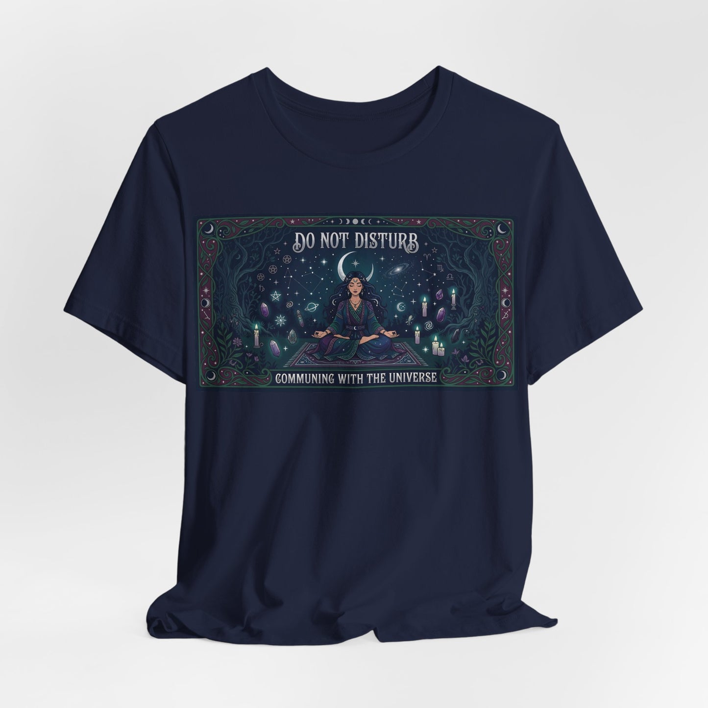 Do Not Disturb Communing With Universe Shirt | Pagan Witch Tee | Spiritual Introvert Gift | Witchcraft Practice Meditation Tshirt