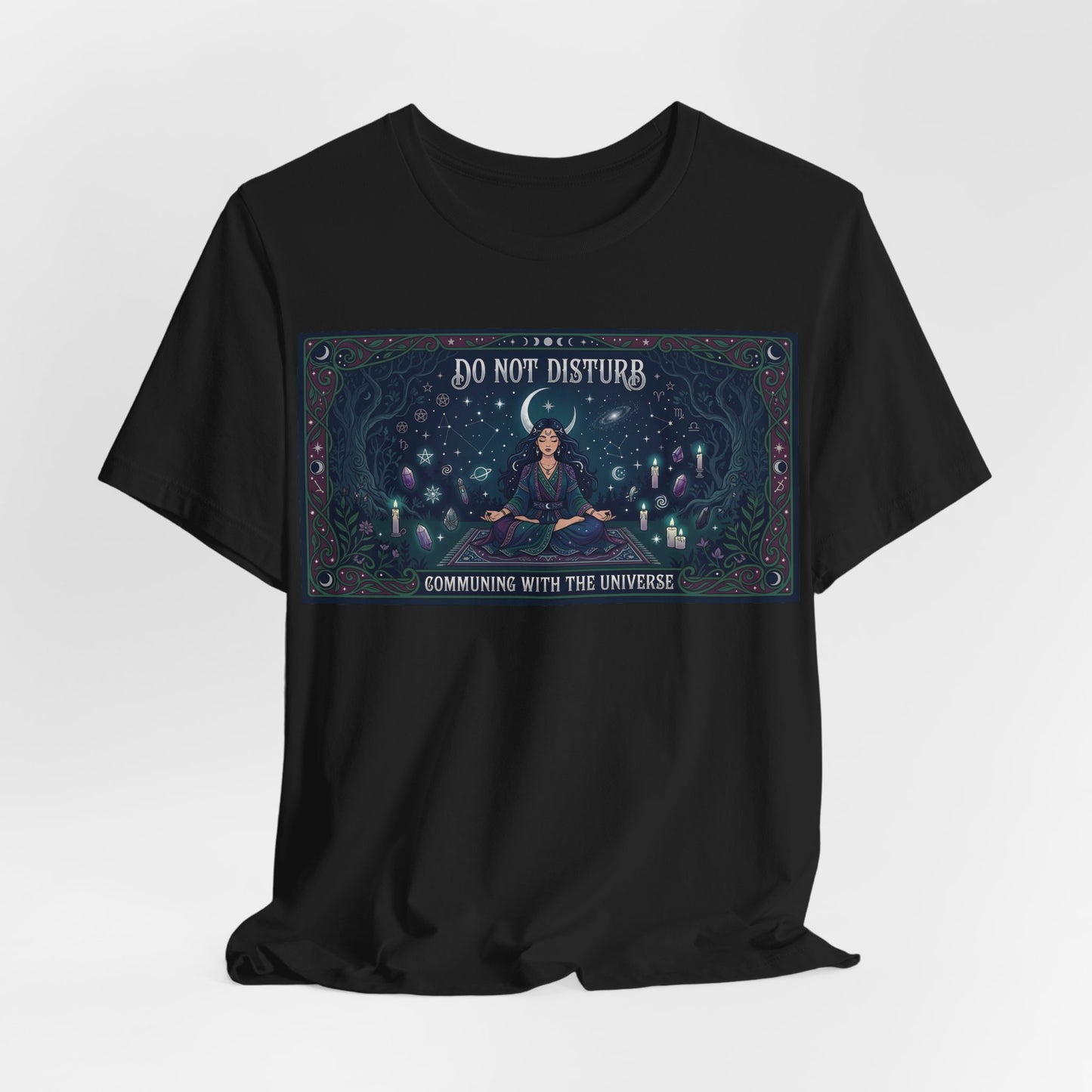 Do Not Disturb Communing With Universe Shirt | Pagan Witch Tee | Spiritual Introvert Gift | Witchcraft Practice Meditation Tshirt