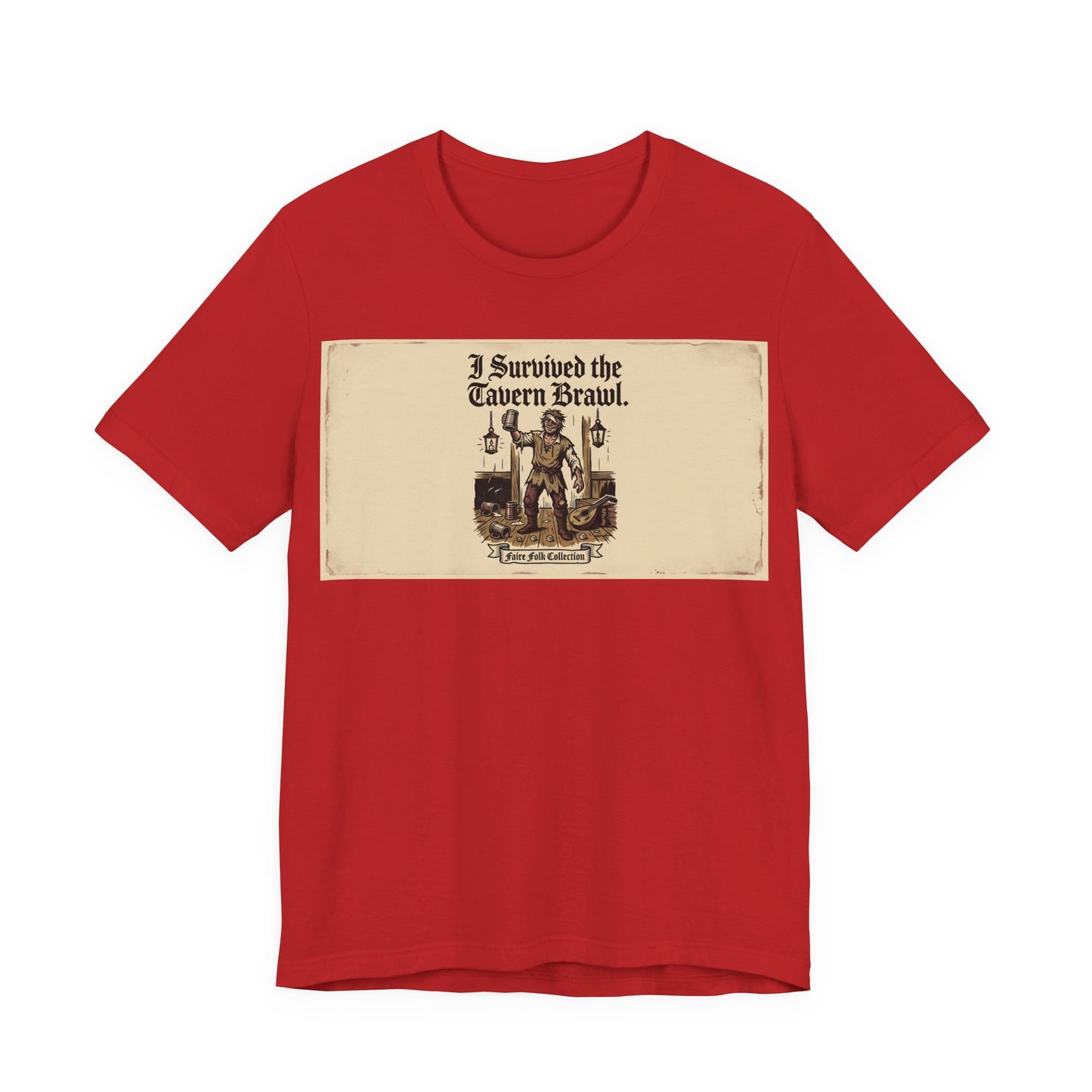 I Survived the Tavern Brawl Shirt | Funny Renaissance Faire Tee | Ren Faire Souvenir Gift | Medieval Festival TTRPG Tshirt