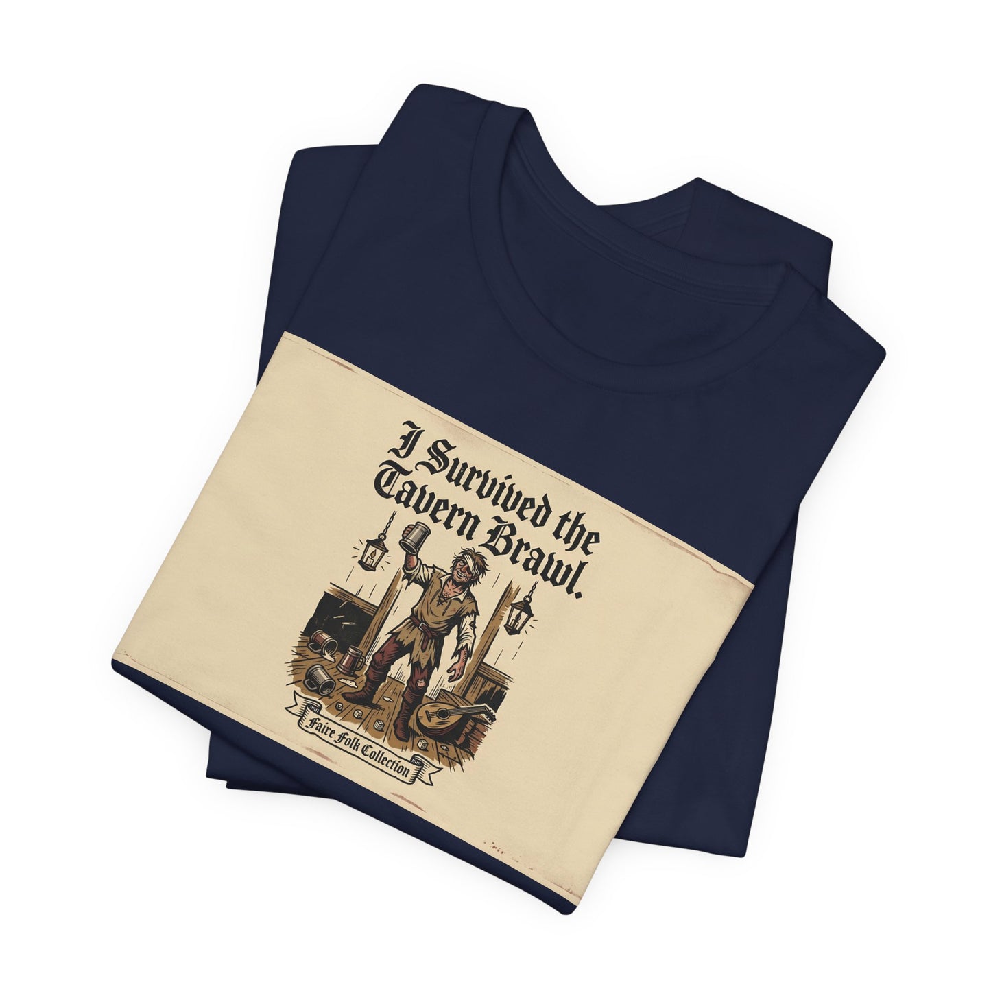 I Survived the Tavern Brawl Shirt | Funny Renaissance Faire Tee | Ren Faire Souvenir Gift | Medieval Festival TTRPG Tshirt